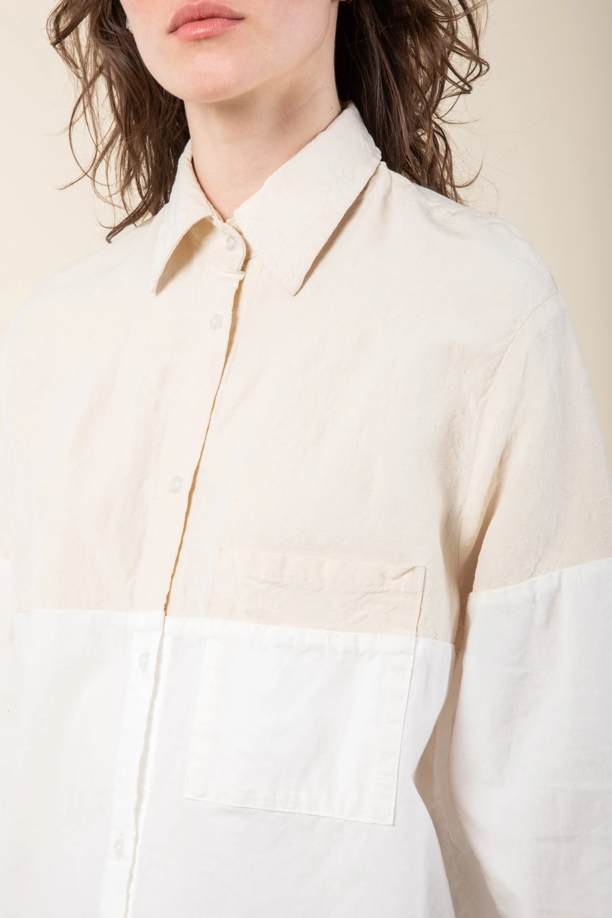 Bonding Shirt in Natural/White